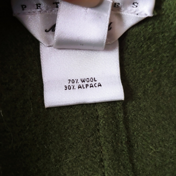 Talbots Petites Green Alpaca Blend Jacket Size L - Picture 9 of 12